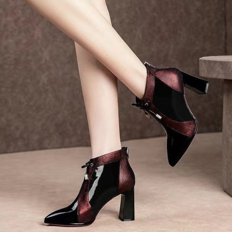 2021 Four Seasons New Leisure Trend Comfortable Thick Heel Foot Plus Velvet Temperament Female Elegant Sexy Women's Boots Large