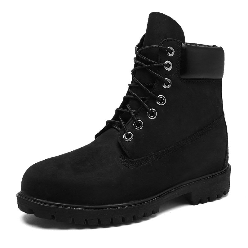Classic Boots Men's Rhubarb Boots High-top British Tooling Men's Shoes Autumn Waterproof Men's Boots