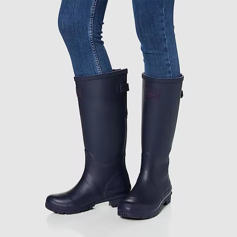 Custom Logo Fashion New Style Women Waterproof Natural Rubber Rain Boots