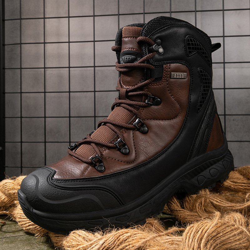 New Arrival Outdoor Hiking Camping Climbing Boots Waterproof Anti-slip Men's Tactical Boots