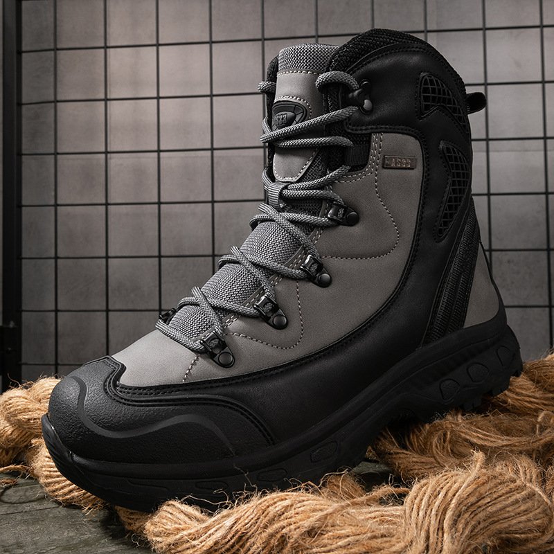 New Arrival Outdoor Hiking Camping Climbing Boots Waterproof Anti-slip Men's Tactical Boots