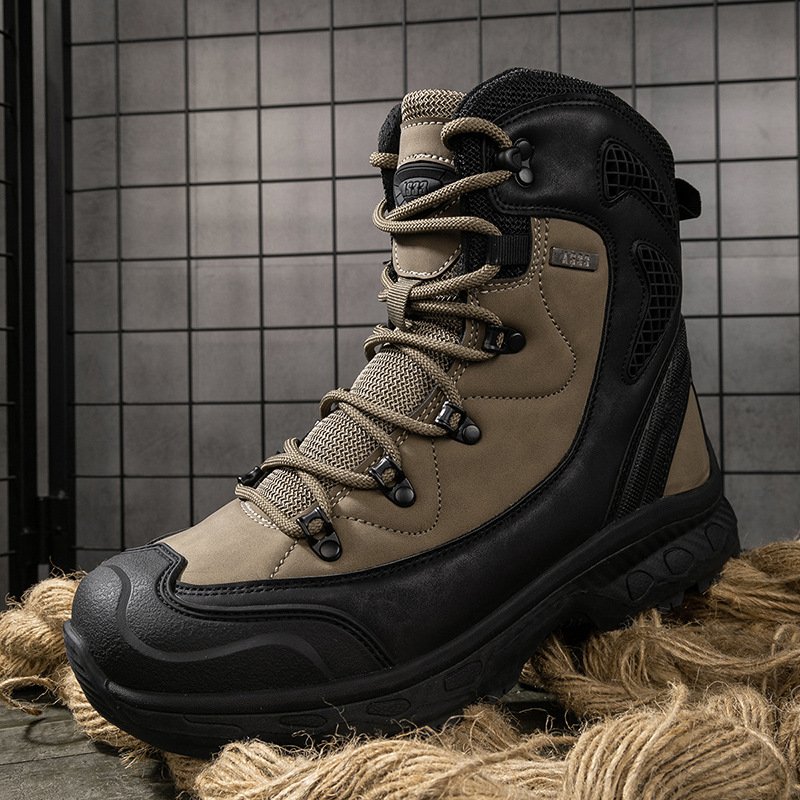 New Arrival Outdoor Hiking Camping Climbing Boots Waterproof Anti-slip Men's Tactical Boots