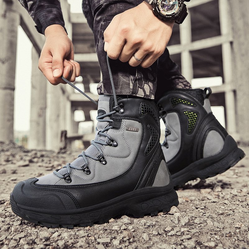 New Arrival Outdoor Hiking Camping Climbing Boots Waterproof Anti-slip Men's Tactical Boots