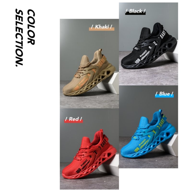 Hot Selling Industrial Protective Fashion Breathable Work Boot Casual Trainers Steel Toe Safety Shoes for Men /safety shoes