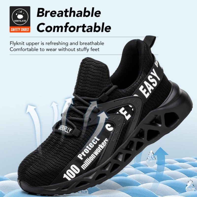 Hot Selling Industrial Protective Fashion Breathable Work Boot Casual Trainers Steel Toe Safety Shoes for Men /safety shoes
