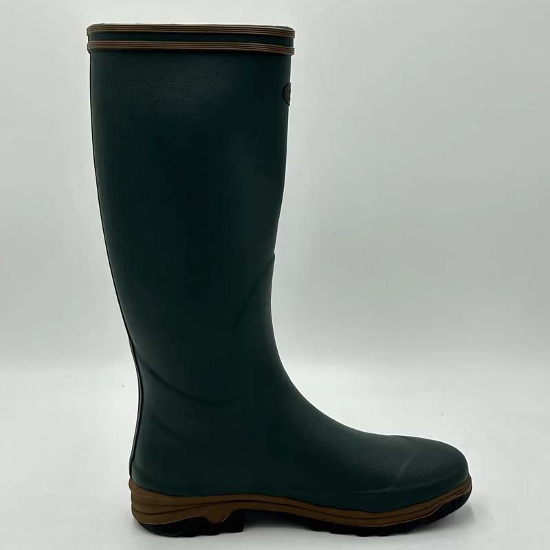 Custom vintage British style hunting boots outdoor rubber boots Wellington rubber boots