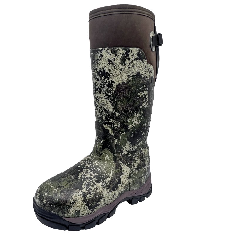 Customized Green Knee High Neoprene Hunting Boots For Men