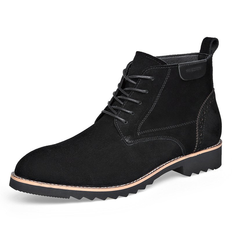 New Style Business Boots Formal Dress Office Men's Leisure Leather Casual Boot Shoes Botas Para Hombre