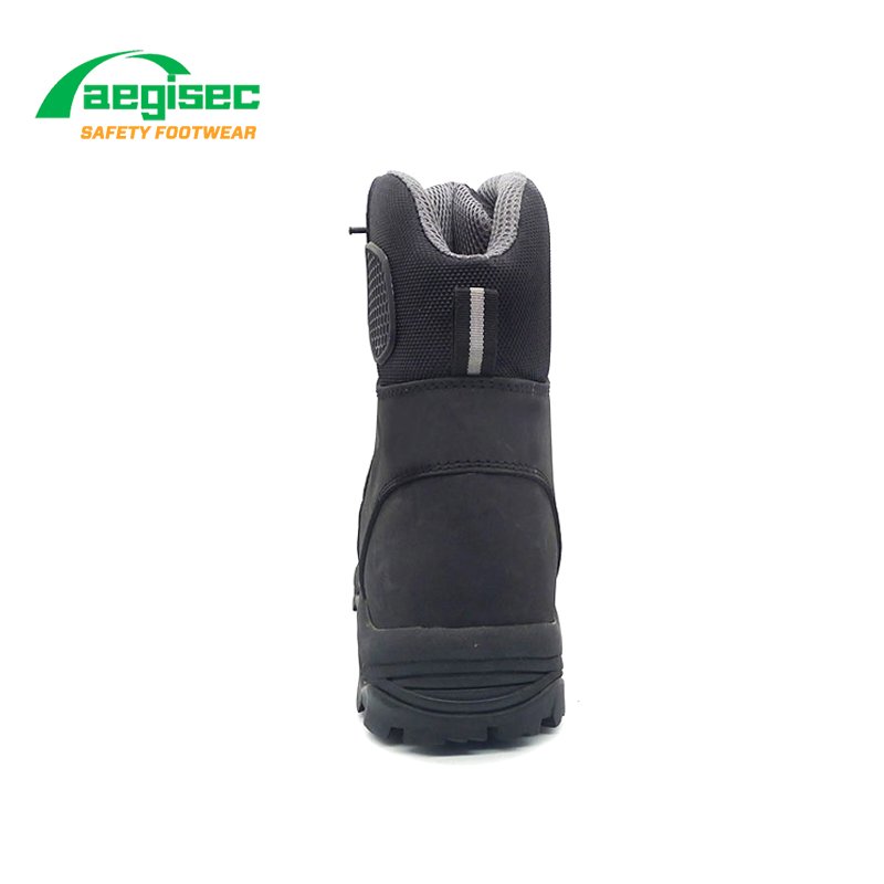 AEGISEC composite toe foot protection tactical boot black nubuck oil slip resistant penetration protection desert jungle boots