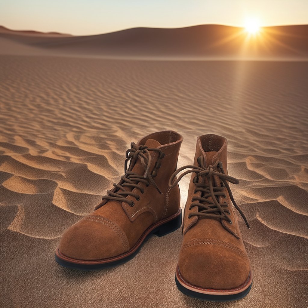 Goodyear Men's High Top Desert Work Boots Top Layer Suede Big Escape American Style Anti-Slip Summer Winter Spring ankle boots