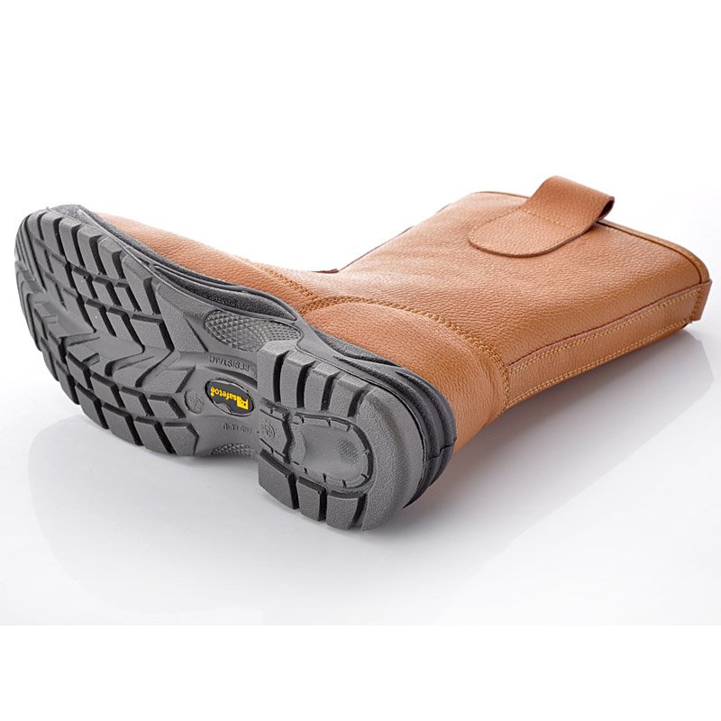 Good quality high heel safety steel toe boots