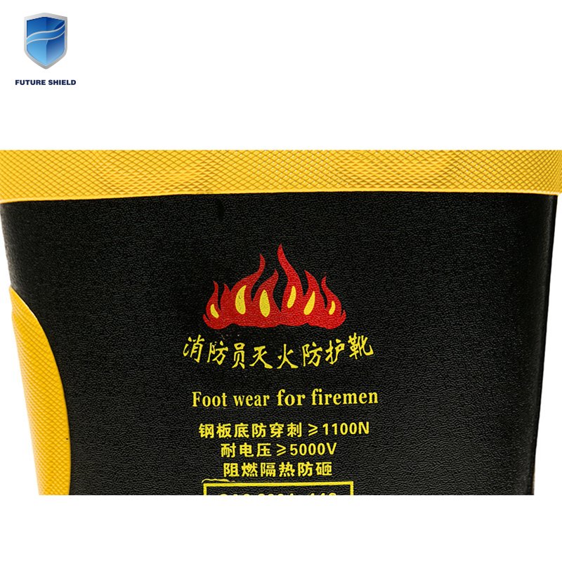 Professional supplier high temperature fire fighting disaster relief work boots