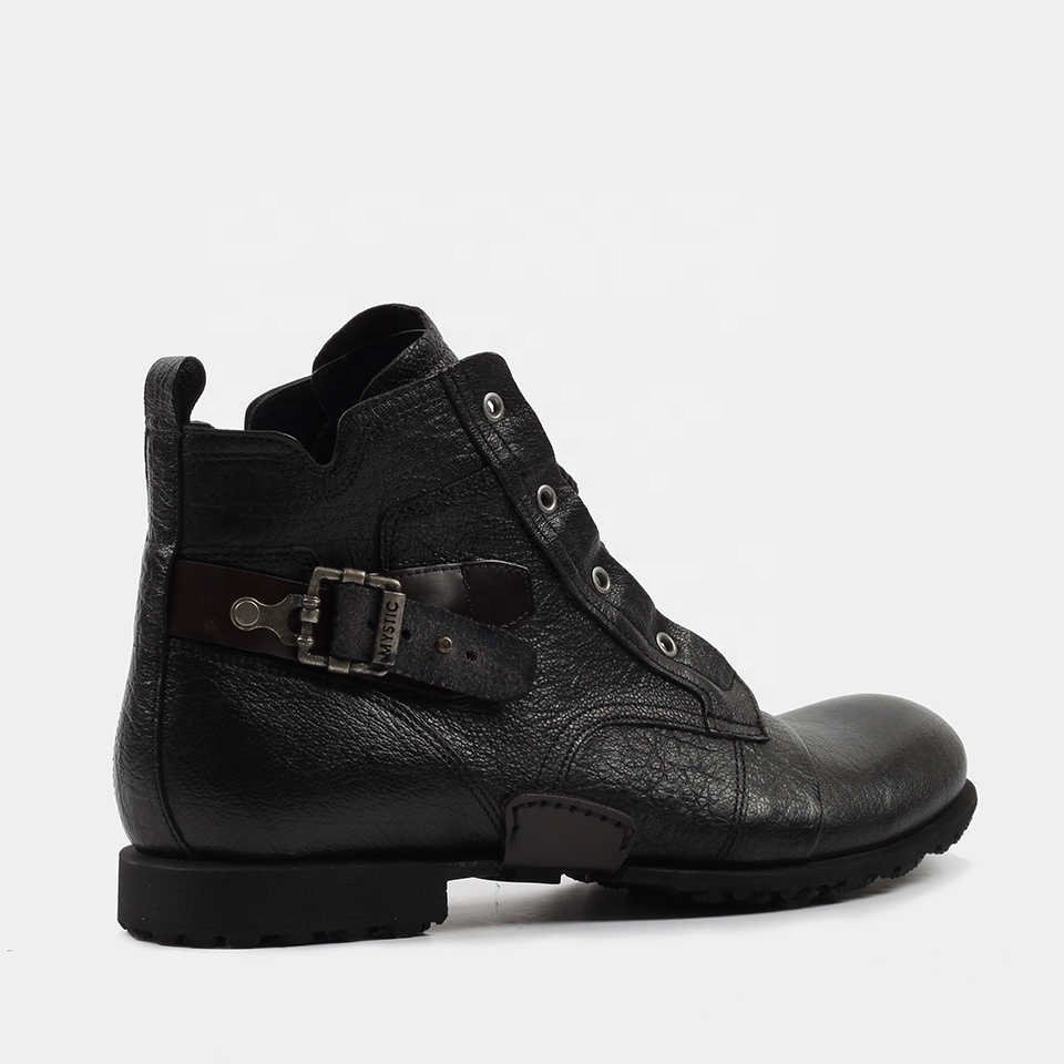 Men's Genuine Leather Black Boots