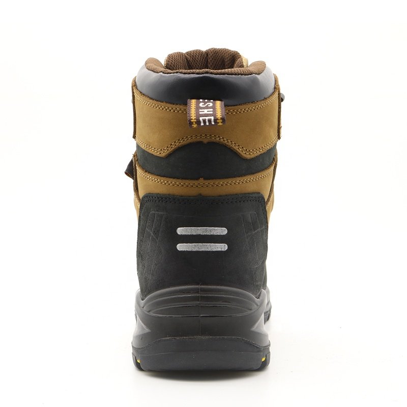 Tiger master oil slip resistant HRO rubber sole steel toe puncture proof cow leather waterproof safety shoe boots for men