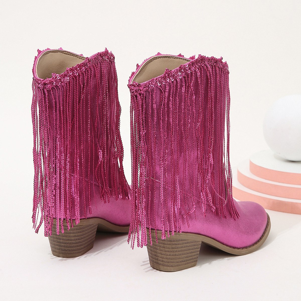 High Quality Autumn Winter Fashion Children Shoes Tassels Princess Girls Boots