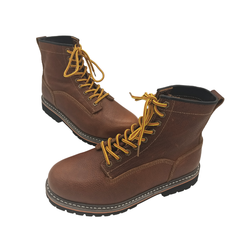 JDS Oil Wax Leather Panoply Fancy Steel Toe Rigger Bicap Safety Boot For Men