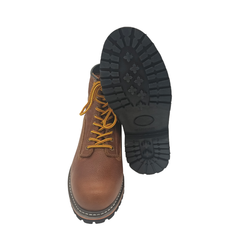 JDS Oil Wax Leather Panoply Fancy Steel Toe Rigger Bicap Safety Boot For Men