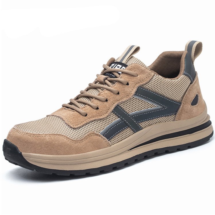 Custom Protective Shoes Steel Toe and Steel Sole Men Safety Protective Construction Work Boots Wholesale