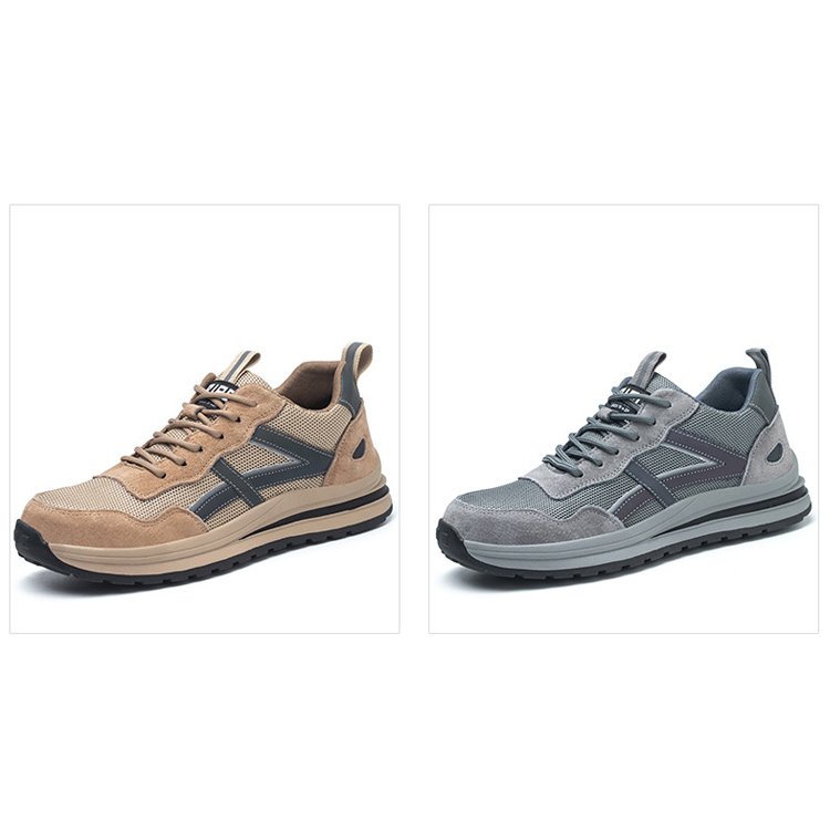 Custom Protective Shoes Steel Toe and Steel Sole Men Safety Protective Construction Work Boots Wholesale
