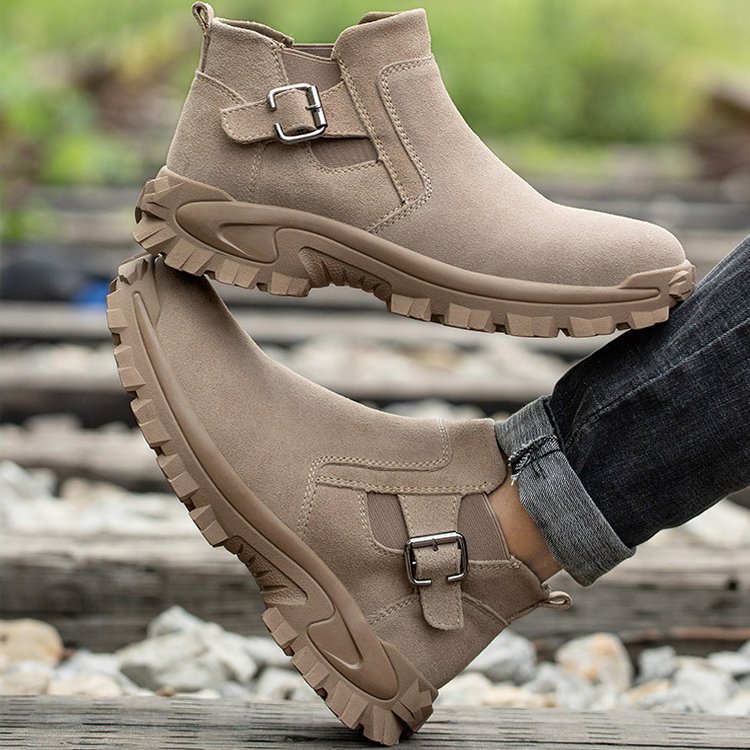 Hot Sale Water and Oil Resistant Industrial Low Top Female Soft Work Shoes Leather Boots Safety Shoes for Men