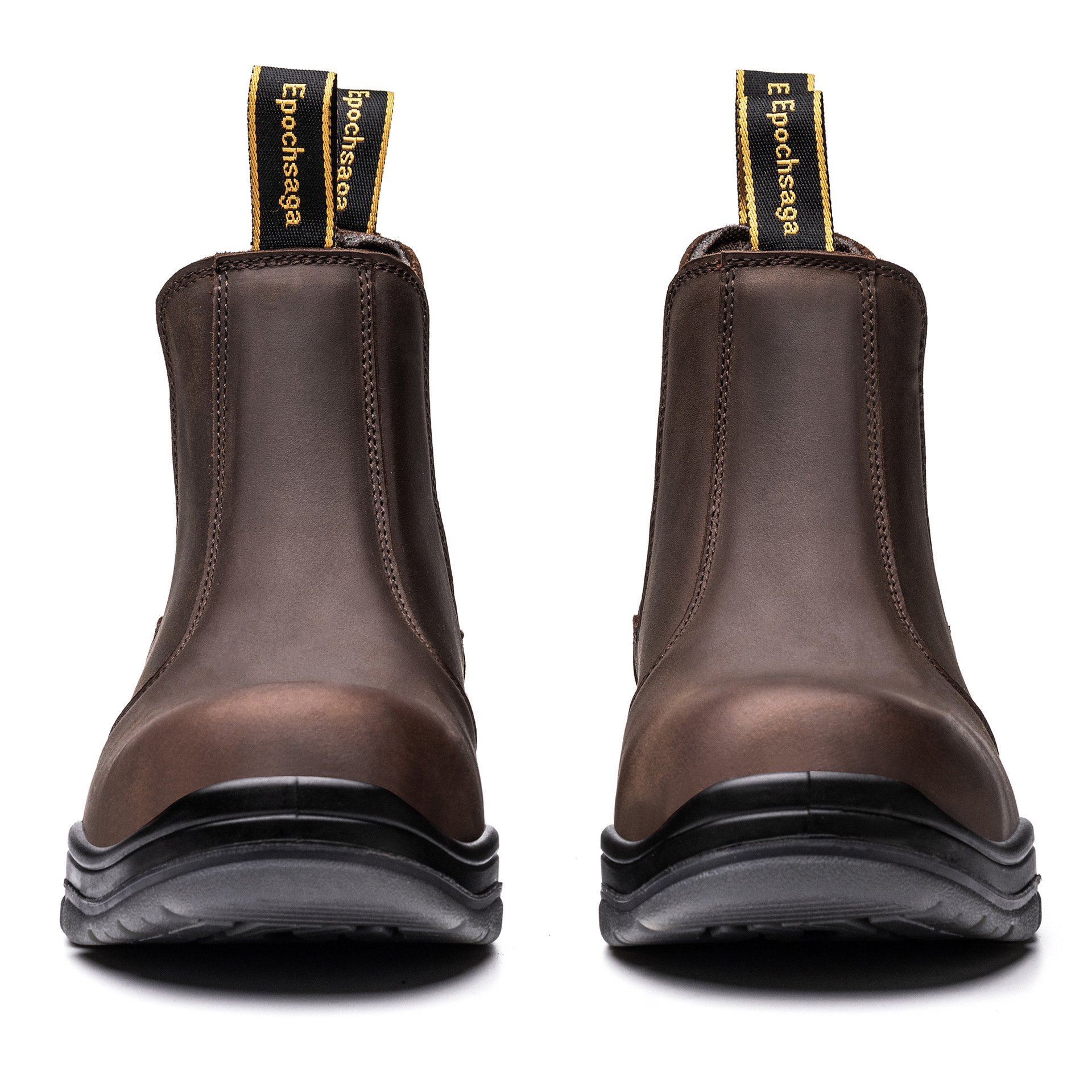 Toe Safety Shoes Construction Man Cat for Mens Work Boots Light Weight Top Sales Cow Leather Sole Steel Oil Slip Resistant PU
