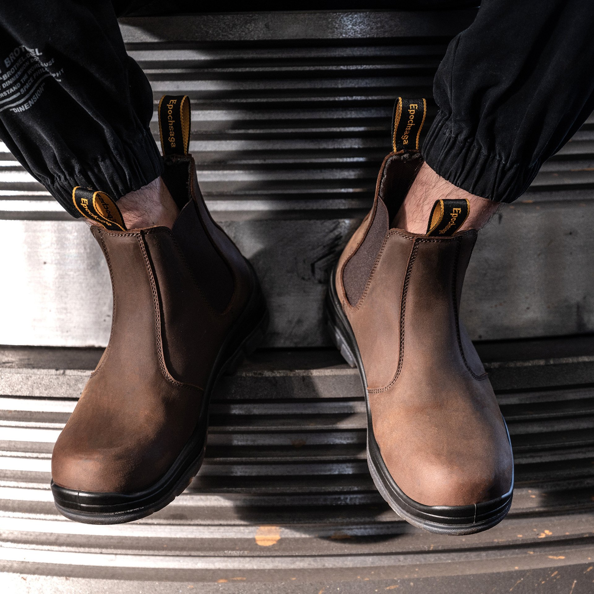 Toe Safety Shoes Construction Man Cat for Mens Work Boots Light Weight Top Sales Cow Leather Sole Steel Oil Slip Resistant PU