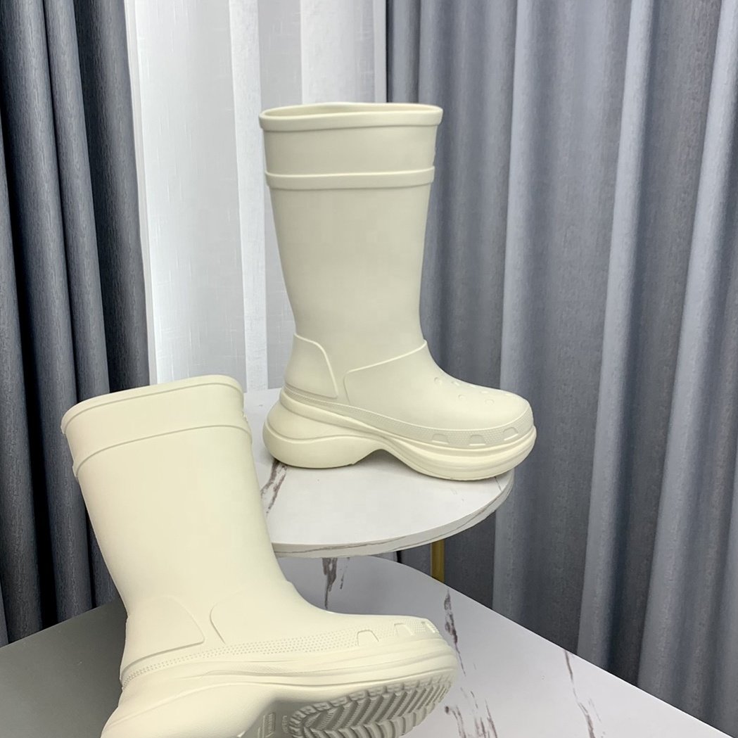 high quality platform rubber shoes men and women designer EVA rain boots