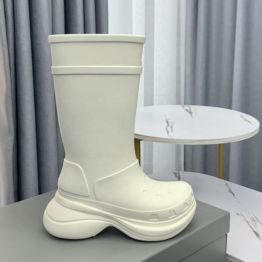 high quality platform rubber shoes men and women designer EVA rain boots