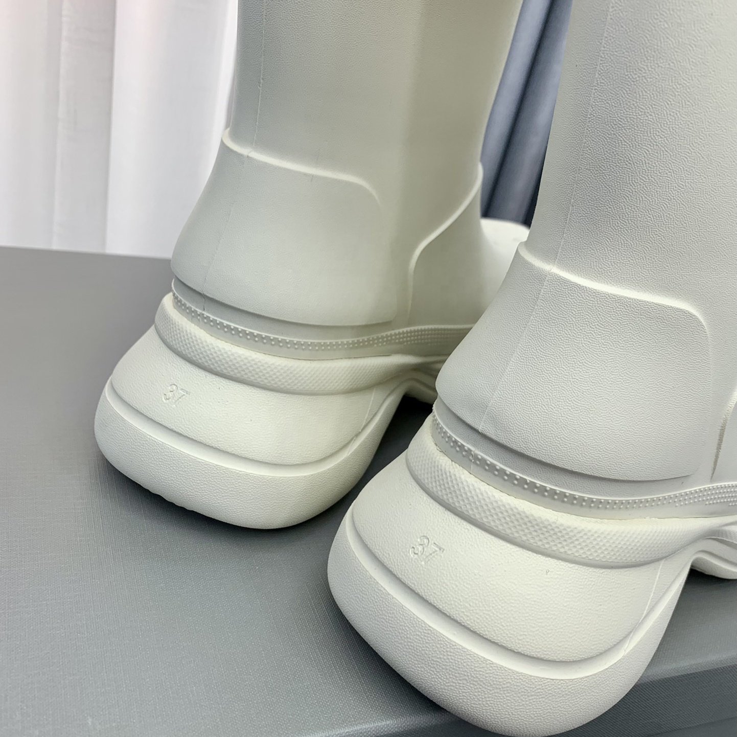 high quality platform rubber shoes men and women designer EVA rain boots