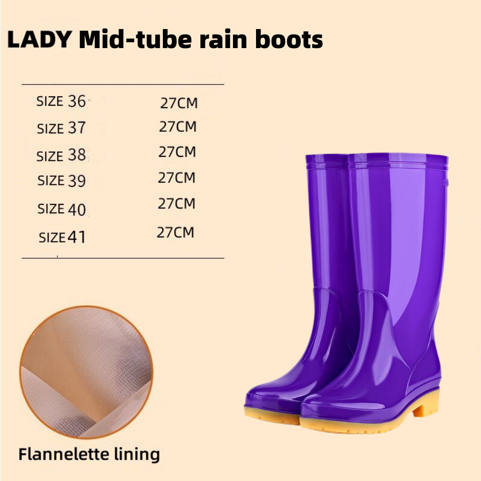 wholesale Factory women classic pvc rain boots for ladies