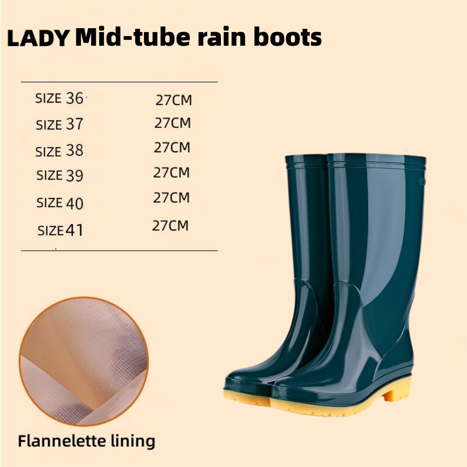 wholesale Factory women classic pvc rain boots for ladies
