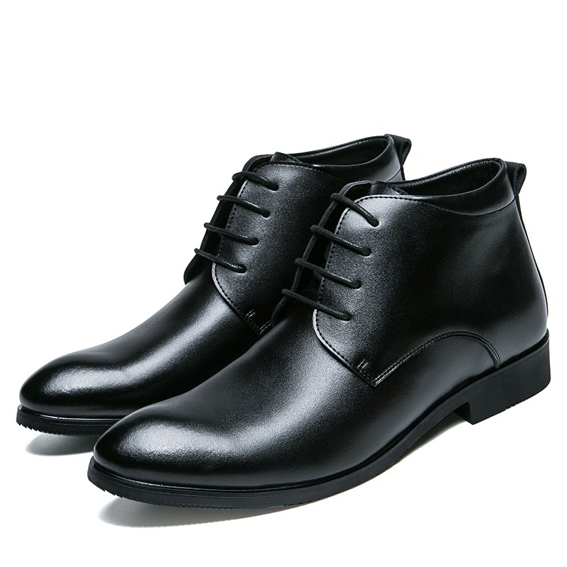 2024 High Quality Cowhide Elastic Band Chelsea Men Boot British Style Male Ankle Bootie Shoes Men