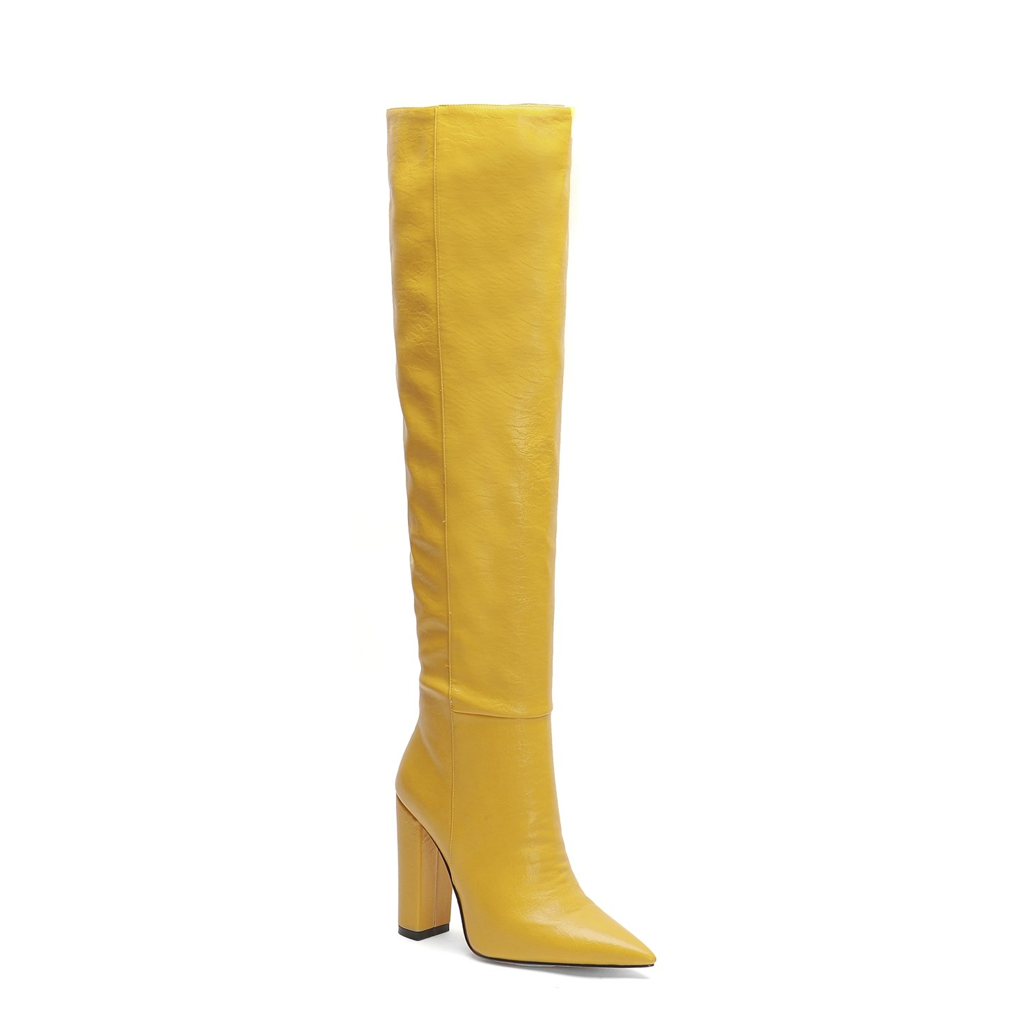 Horse Skin Women Rubber Ladies Knee High Women Boots Print Wholesale New Design Fashion Pure Color PU Winter Boots for Women