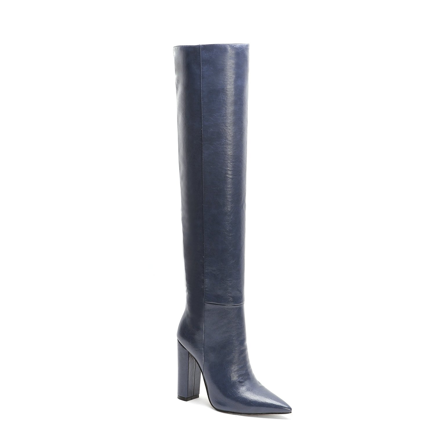 Horse Skin Women Rubber Ladies Knee High Women Boots Print Wholesale New Design Fashion Pure Color PU Winter Boots for Women