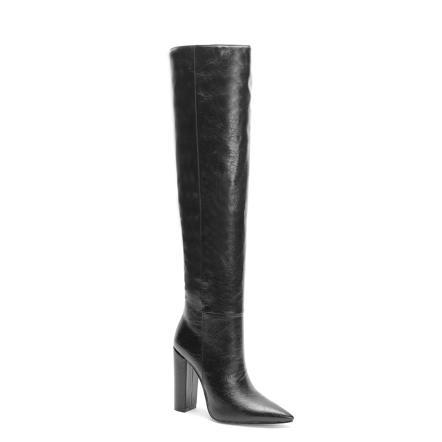 Horse Skin Women Rubber Ladies Knee High Women Boots Print Wholesale New Design Fashion Pure Color PU Winter Boots for Women