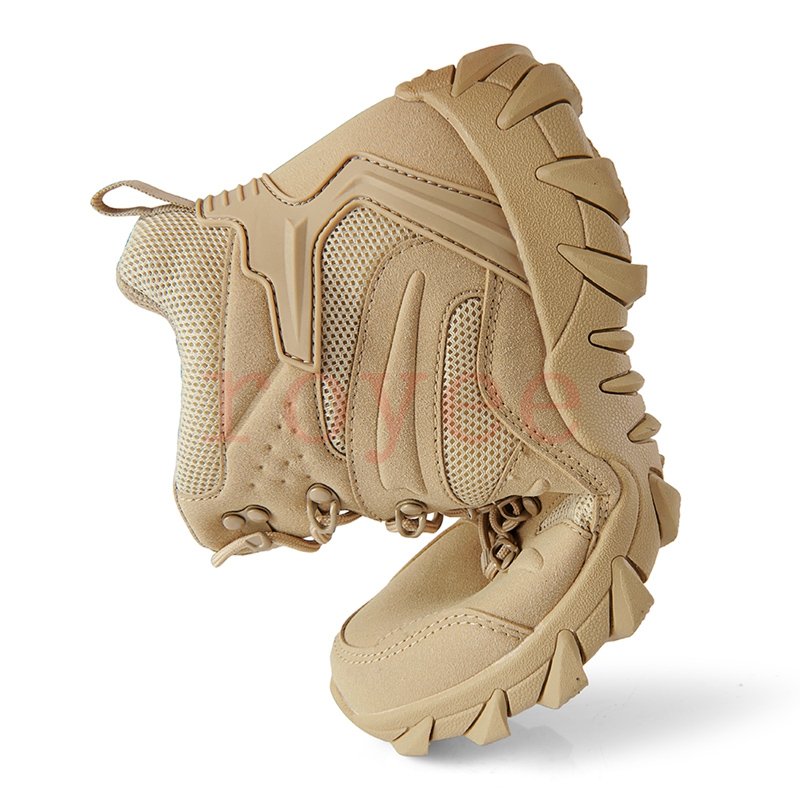 New Arrivals Climbing Sport Shoes Outdoor Hiking Combat Boots Work Safety Boots Men's Tactical Boots Desert Waterproof