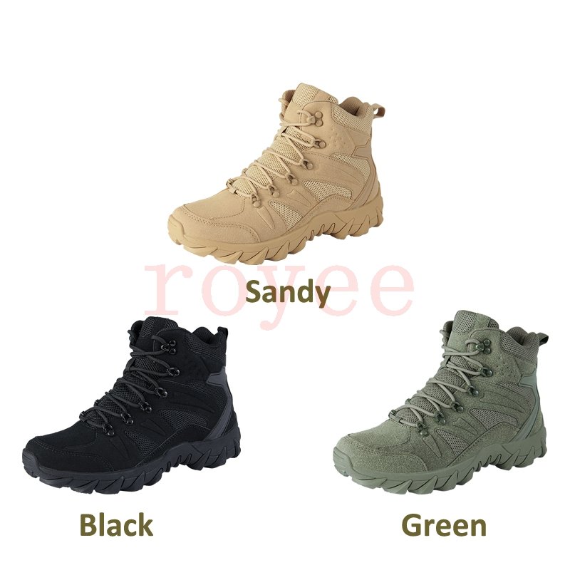 New Arrivals Climbing Sport Shoes Outdoor Hiking Combat Boots Work Safety Boots Men's Tactical Boots Desert Waterproof