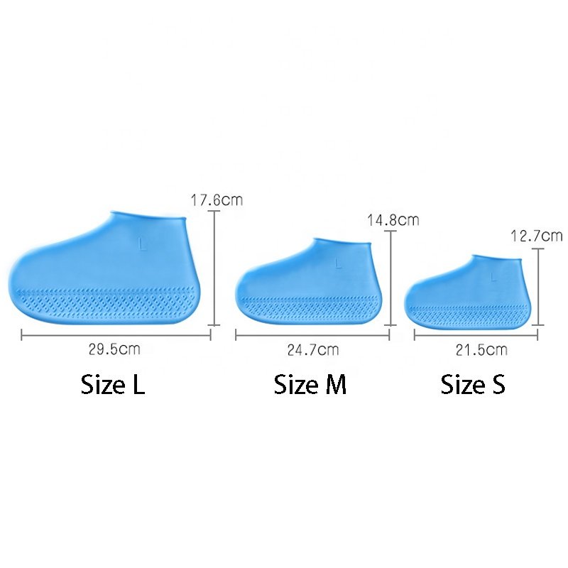 Hot Sale Silicone Shoe Cover Rain Reusable Waterproof Protector Rain Boots for Women Men Skidproof Sport Shoe Covers
