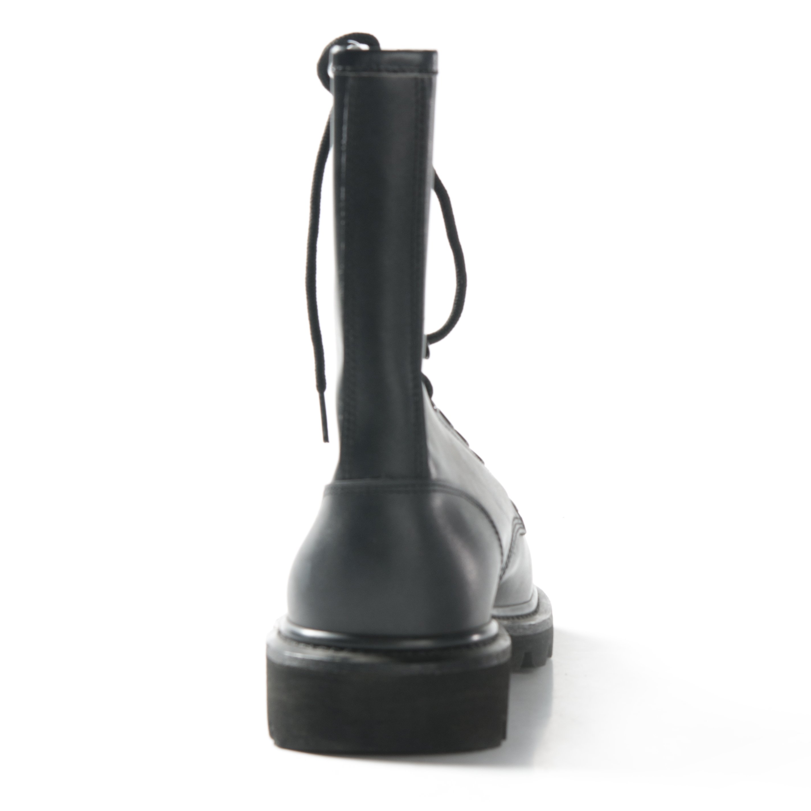 Leather boots round head trend