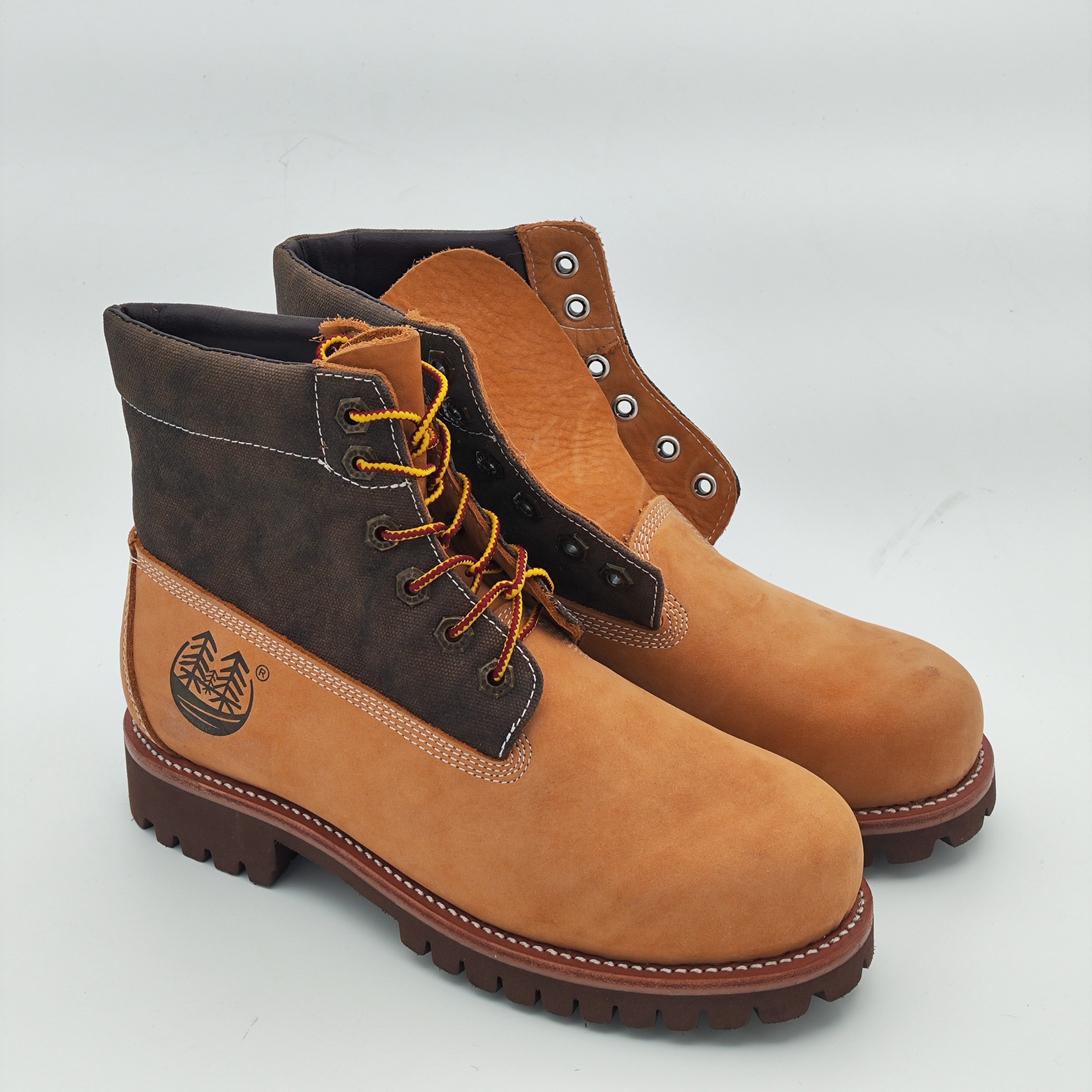 High-Quality Brown Color Cow Leather Safety work boots for men