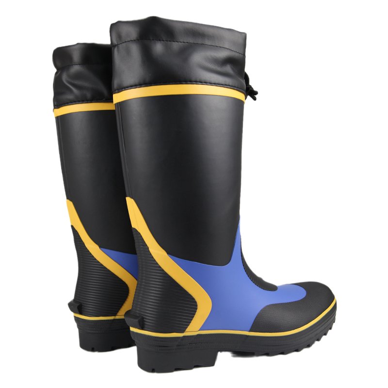 Popular Men's High Top Fashion Waterproof Anti-slip and Wear-resistant Rubber Rain Boots