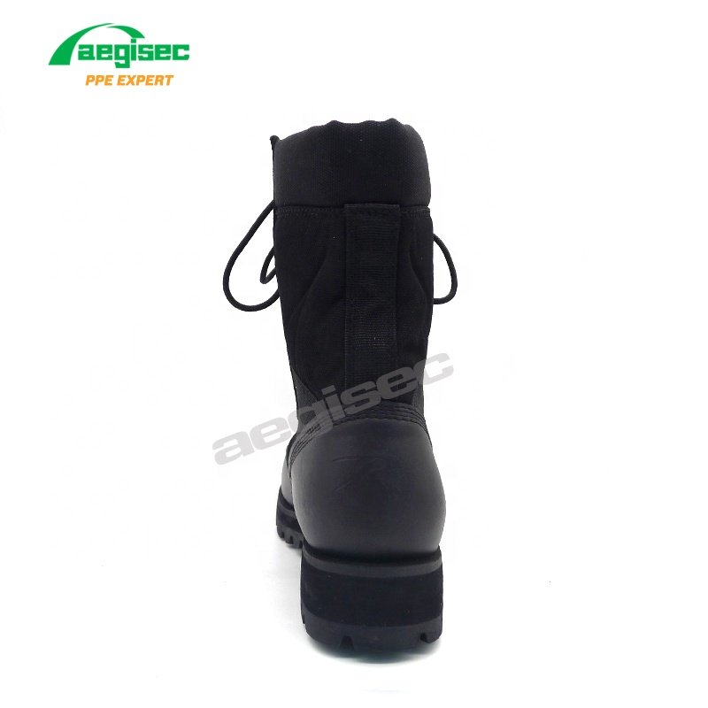 AEGISEC cow leather+textile tactical combat boots insulated slip oil resistant lace up desert hiking boots