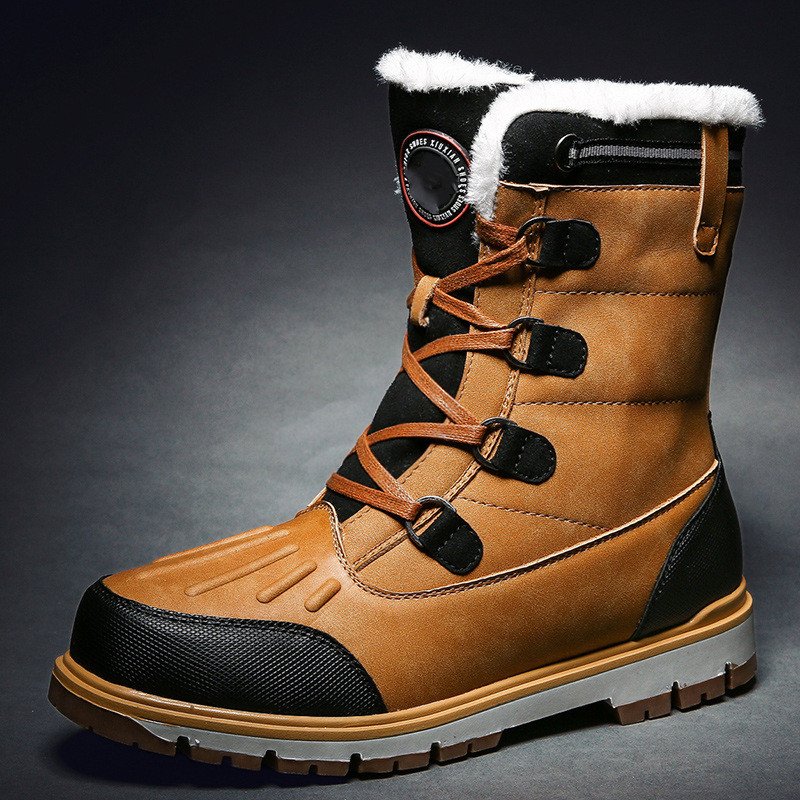 High Quality Custom Logo Custom Winter Boots Shoes Women Anti Skid Fluffy High Top Snow Boots For Cold Weather