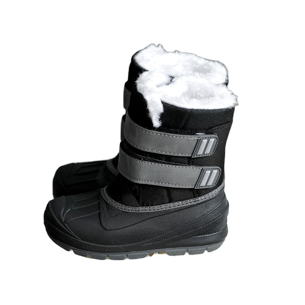 New Cute Thicken Cotton Shoes Baby Soft Waterproof Cartoon Boots Winter Children Snow Boots Boys Girls High-top Princess Boots