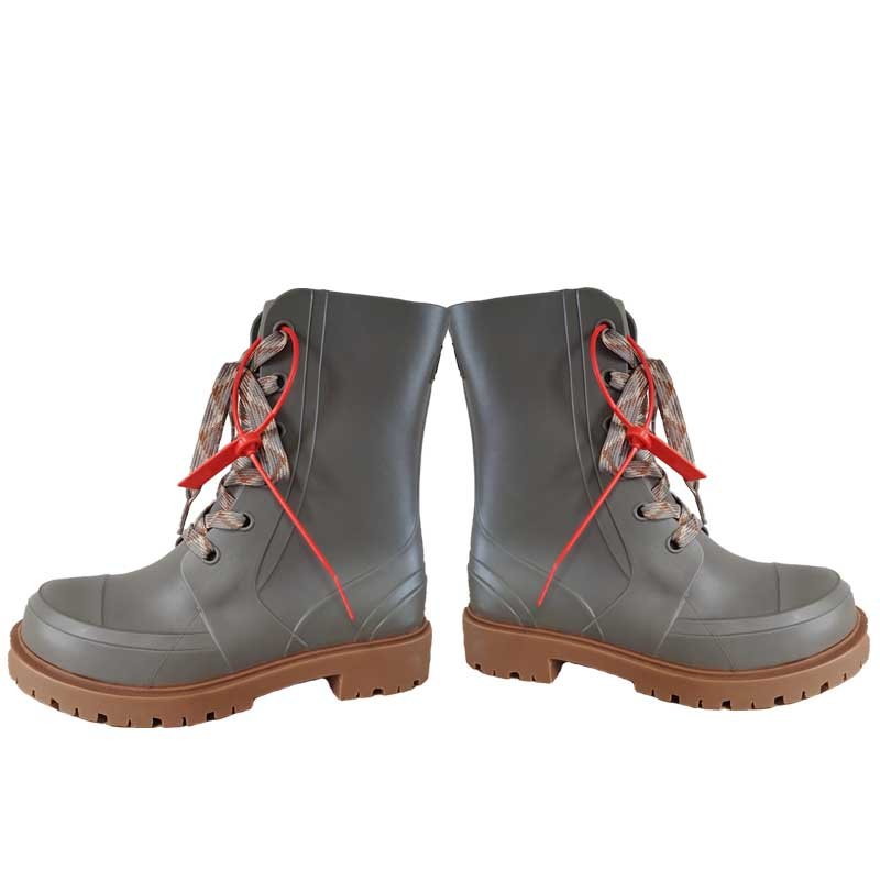 ladies Fashion Trend rain boots TPR Out sole Ankle Winter Warm women waterproof Snow Boots