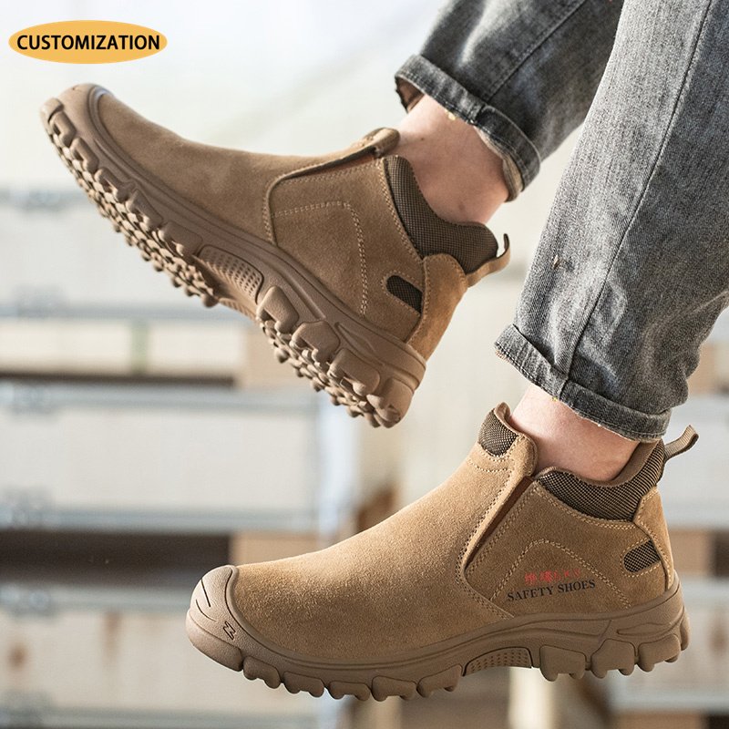 flying knit sport design Steel Toe Safety Boots anti smash anti puncture safety shoes