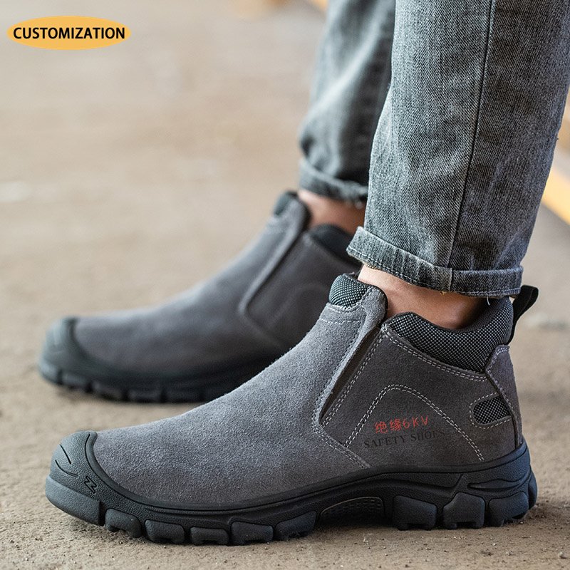 flying knit sport design Steel Toe Safety Boots anti smash anti puncture safety shoes