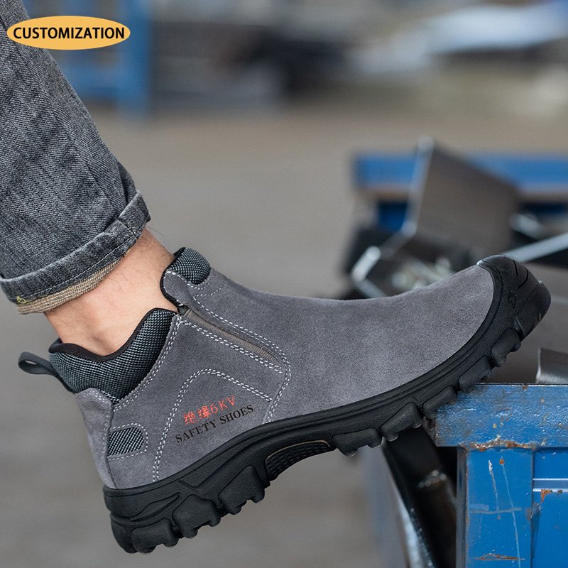 flying knit sport design Steel Toe Safety Boots anti smash anti puncture safety shoes