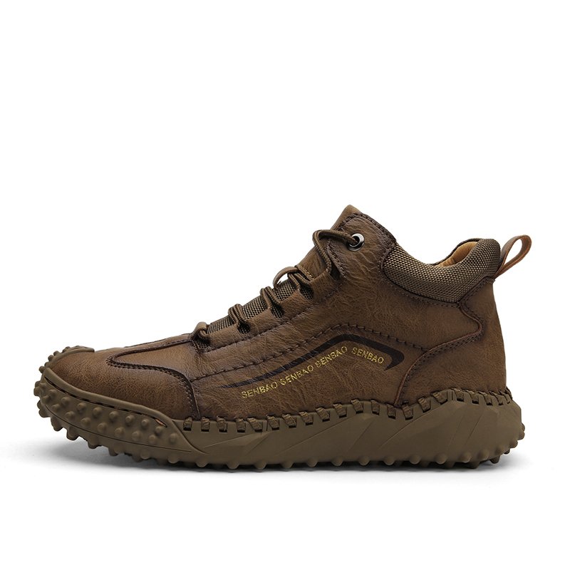 Trend Style Casual Boots Wear-resistant Men Casual Shoes Hot Sale Fashion Winter Shoes Rubber Winter Leather Shoes