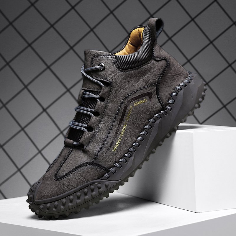 Trend Style Casual Boots Wear-resistant Men Casual Shoes Hot Sale Fashion Winter Shoes Rubber Winter Leather Shoes